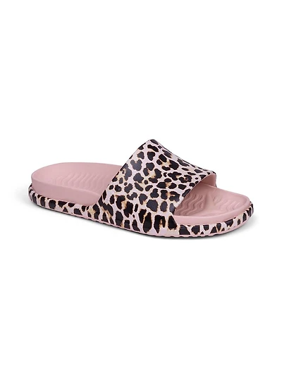 spencer slide sandal leopard