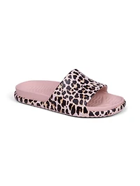 spencer slide sandal leopard