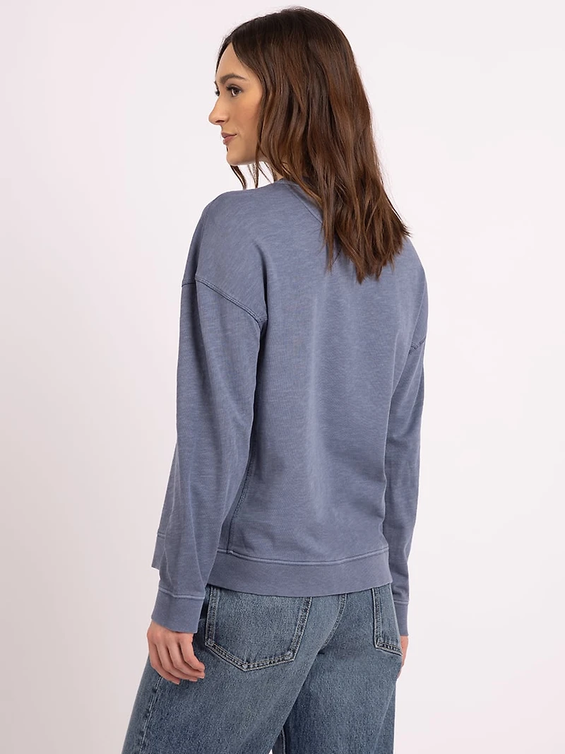 joni crew neck top