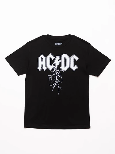 unisex acdc lightning graphic tee