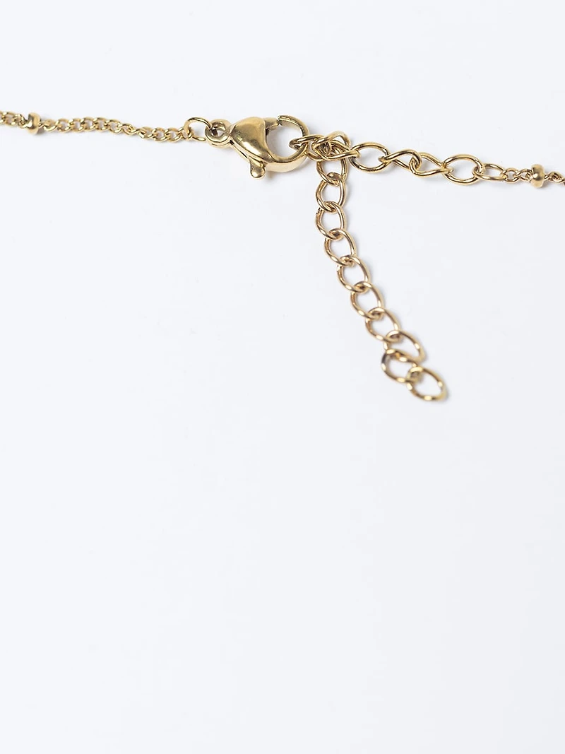 helium bubble initial necklace "S"