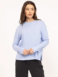 long sleeve tee blue