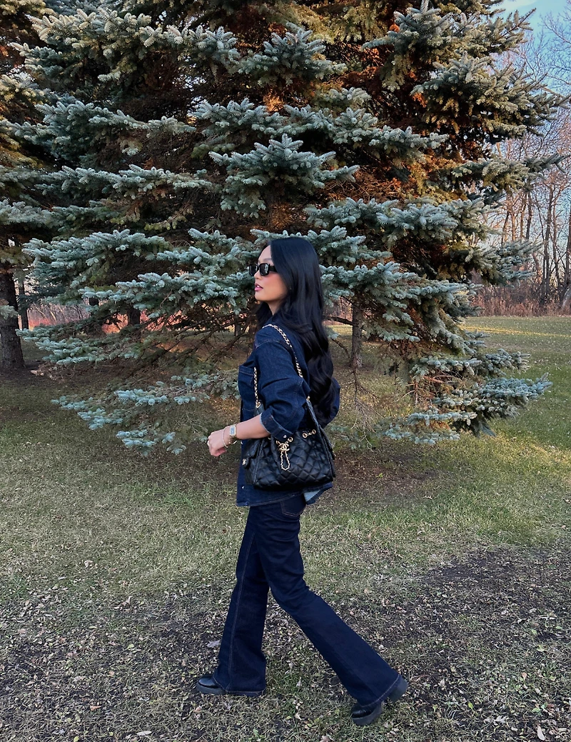 olivia bootcut jean dark authentic