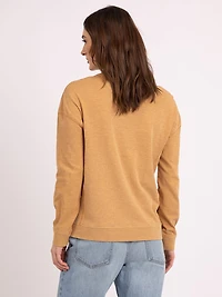 joni crew neck top
