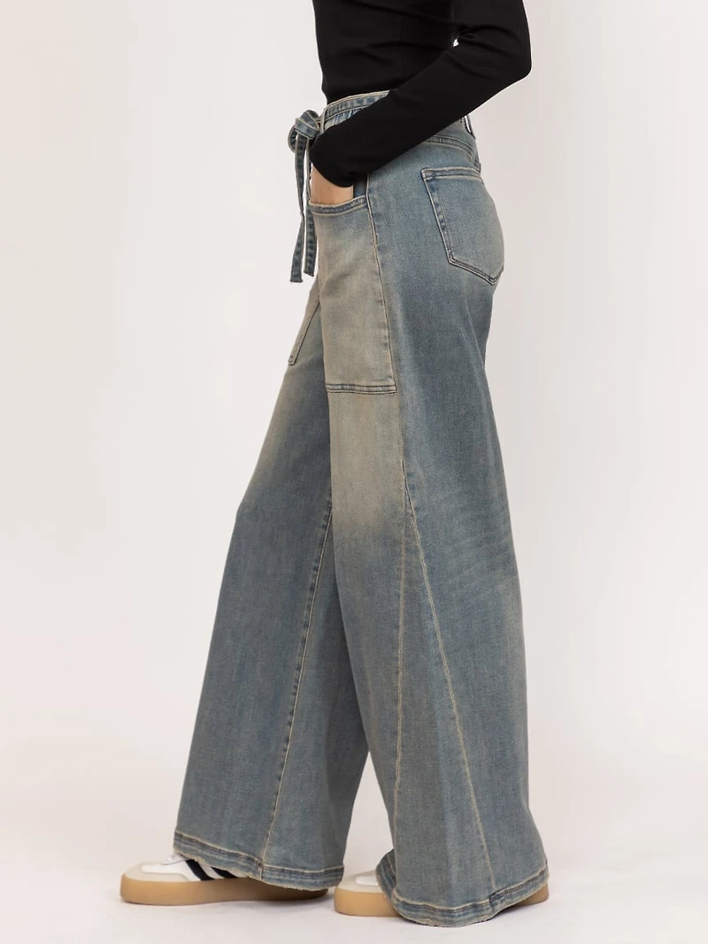 high rise baggy wide leg jean