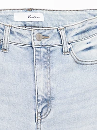 high rise flare jean light authentic