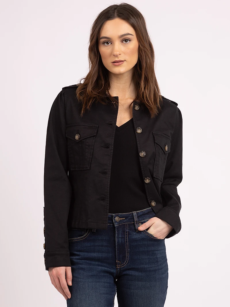 prima button front jacket