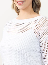 open weave sweater