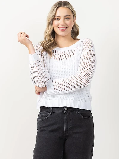 open weave sweater