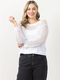 open weave sweater