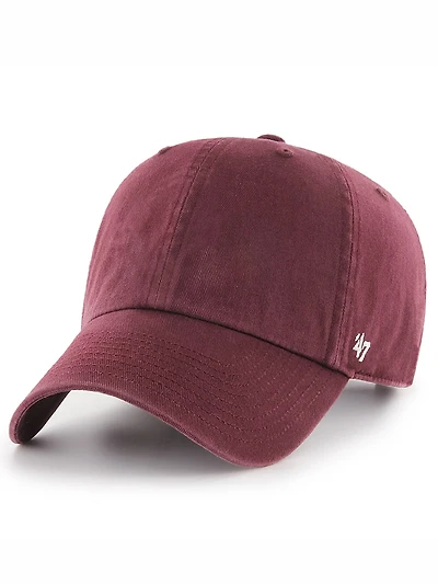 classic blank clean up cap dark maroon