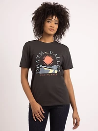 death valley crew neck graphic t-shirt