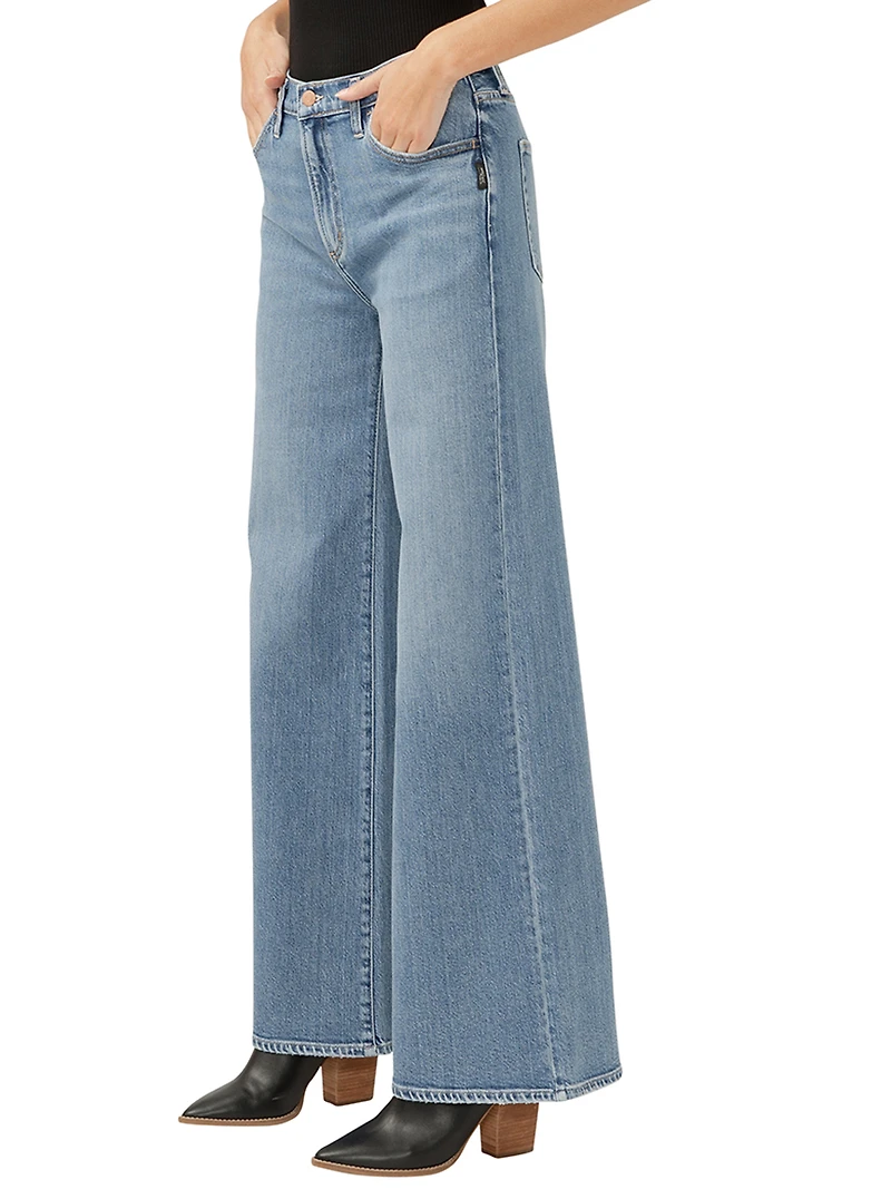 Highly Desirable High Rise Ultra Wide Leg Jeans