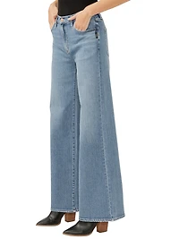 Highly Desirable High Rise Ultra Wide Leg Jeans