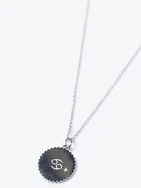 dainty zodiac necklace silver