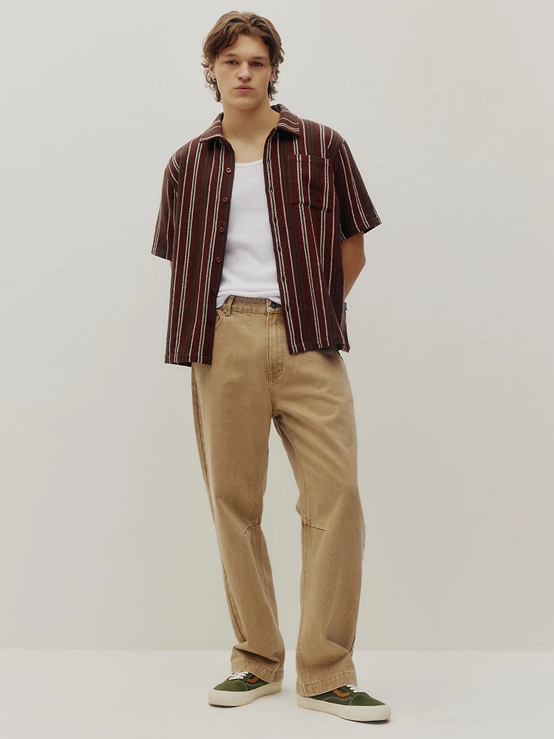 textured stripe shirt