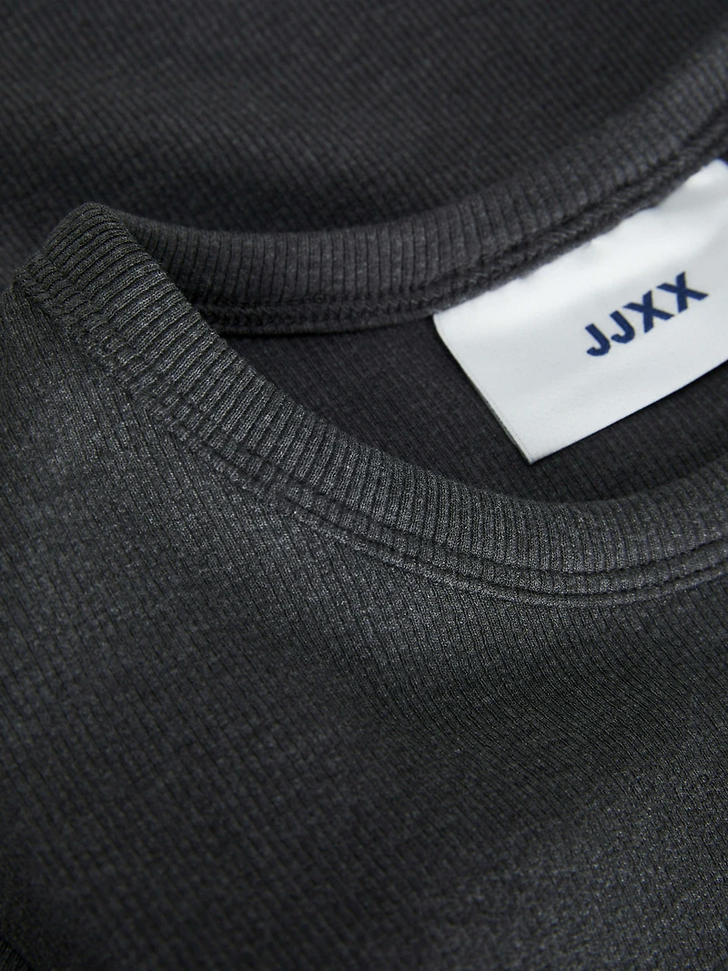 freya crewneck ribbed long sleeve top