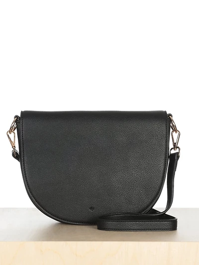 saddle bag - black pebble