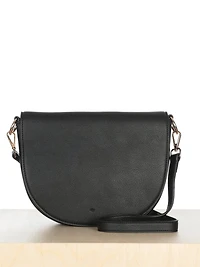 saddle bag - black pebble