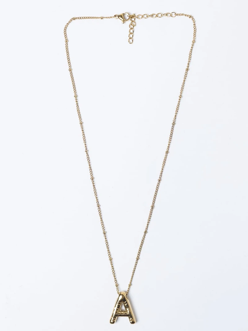 helium bubble initial necklace "A"