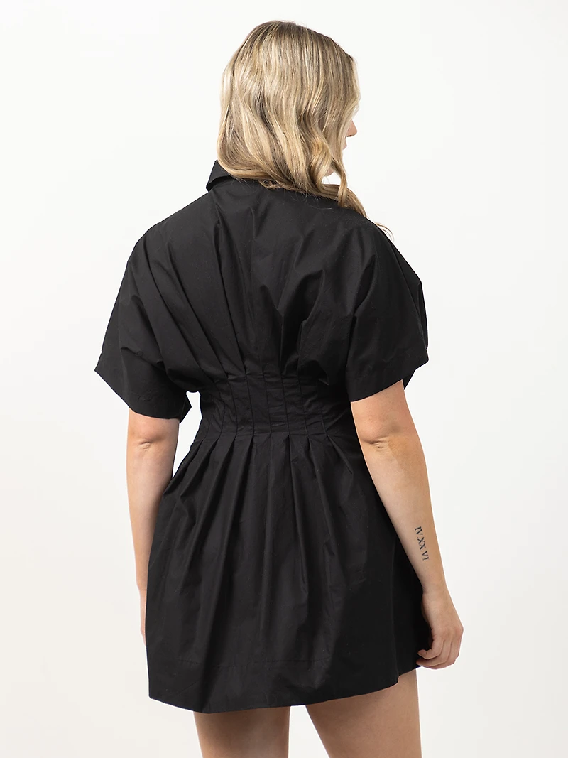 short poplin dress