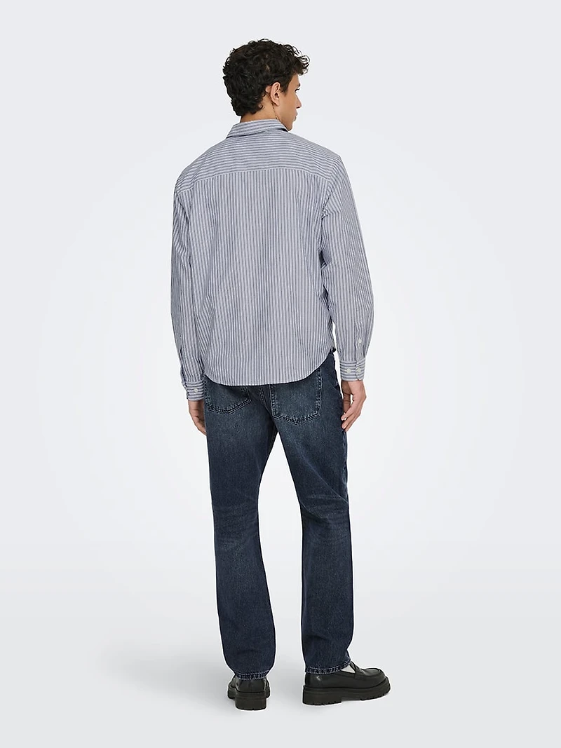 giorgio relaxed stripe shirt