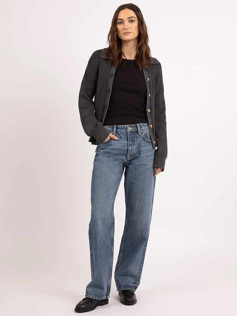 marta button front cardigan