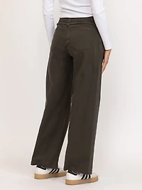 low slung baggy wide leg jean