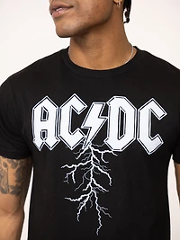unisex acdc lightning graphic tee