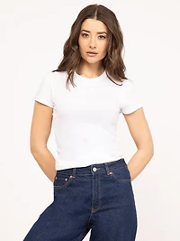 short sleeve tee white