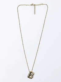 helium bubble initial necklace "B"