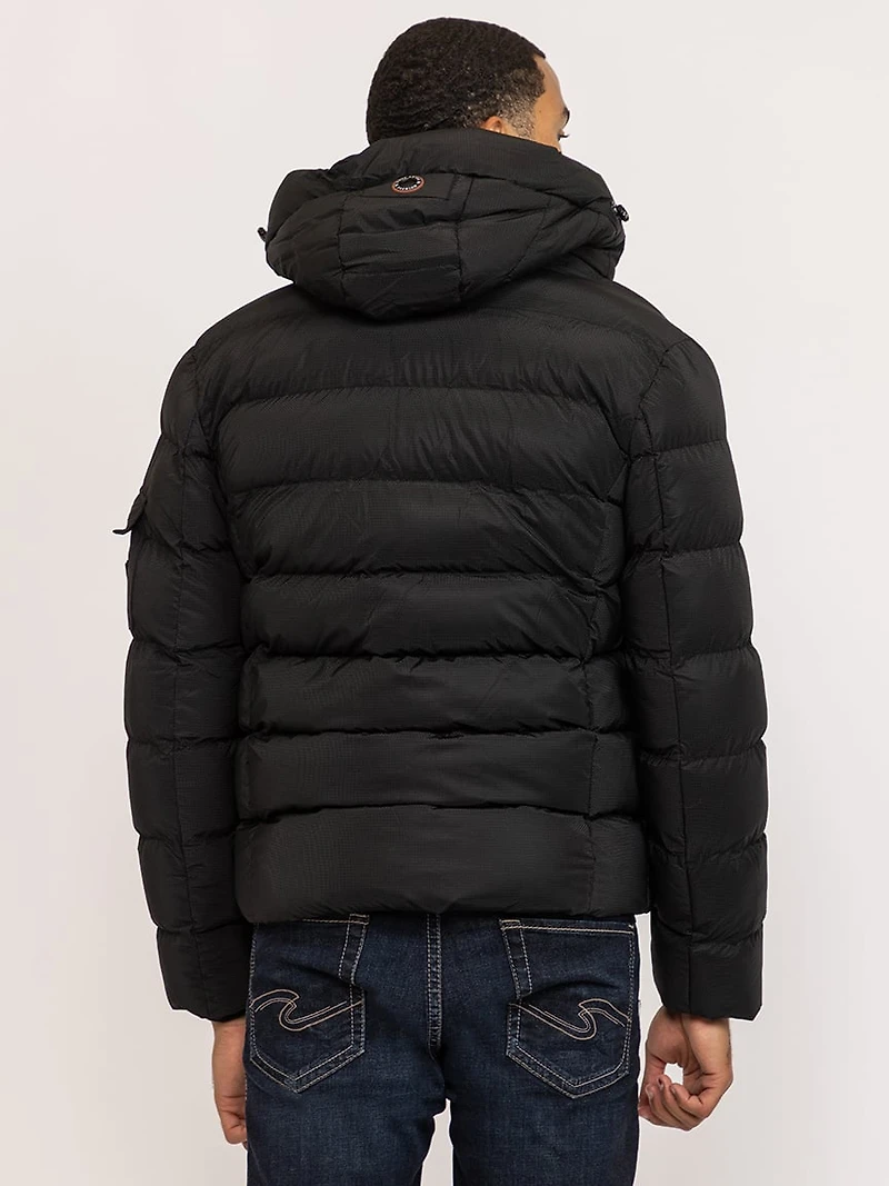 matte shine puffer jacket