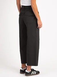 buffy high rise utility crop black
