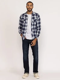 long sleeve plaid flannel shirt