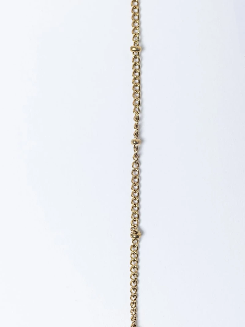 helium bubble initial necklace "L"