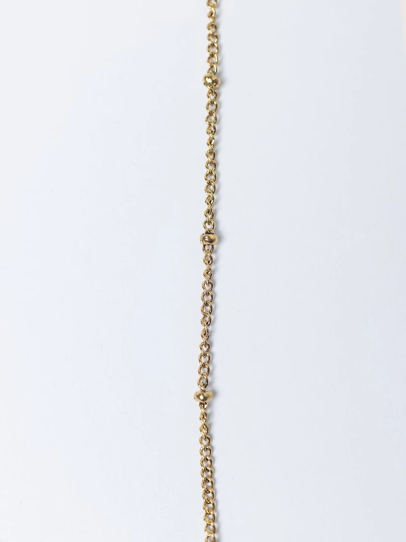 helium bubble initial necklace "S"