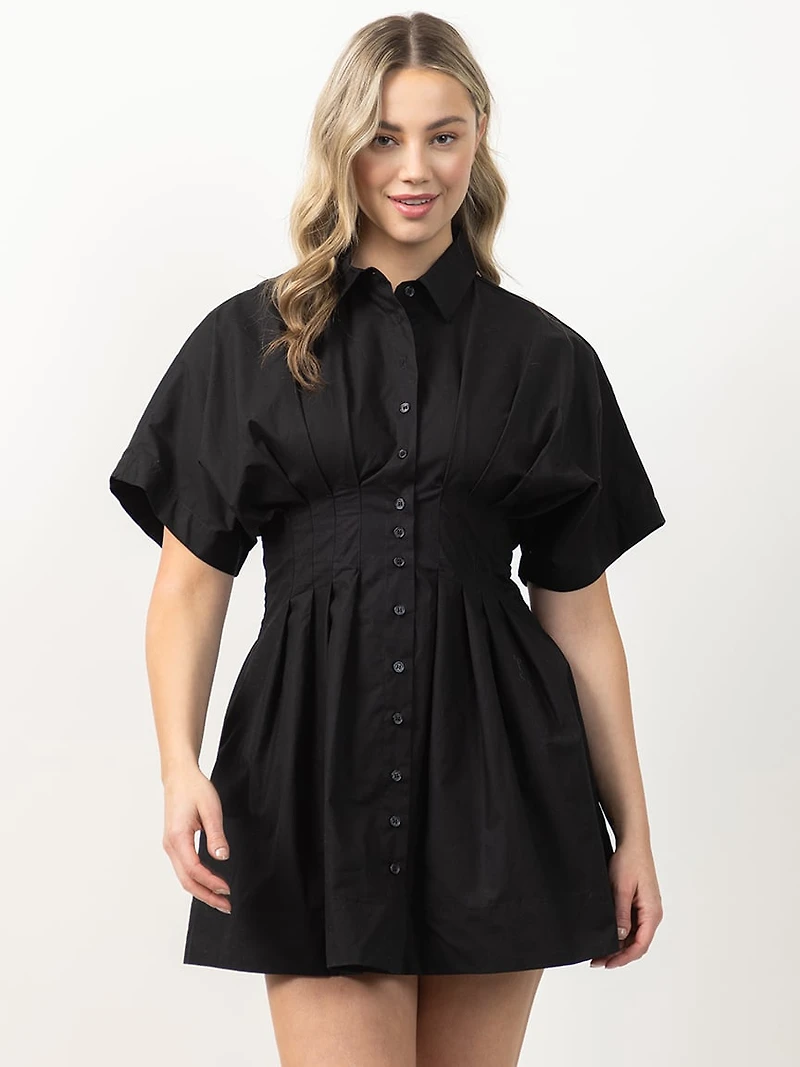short poplin dress