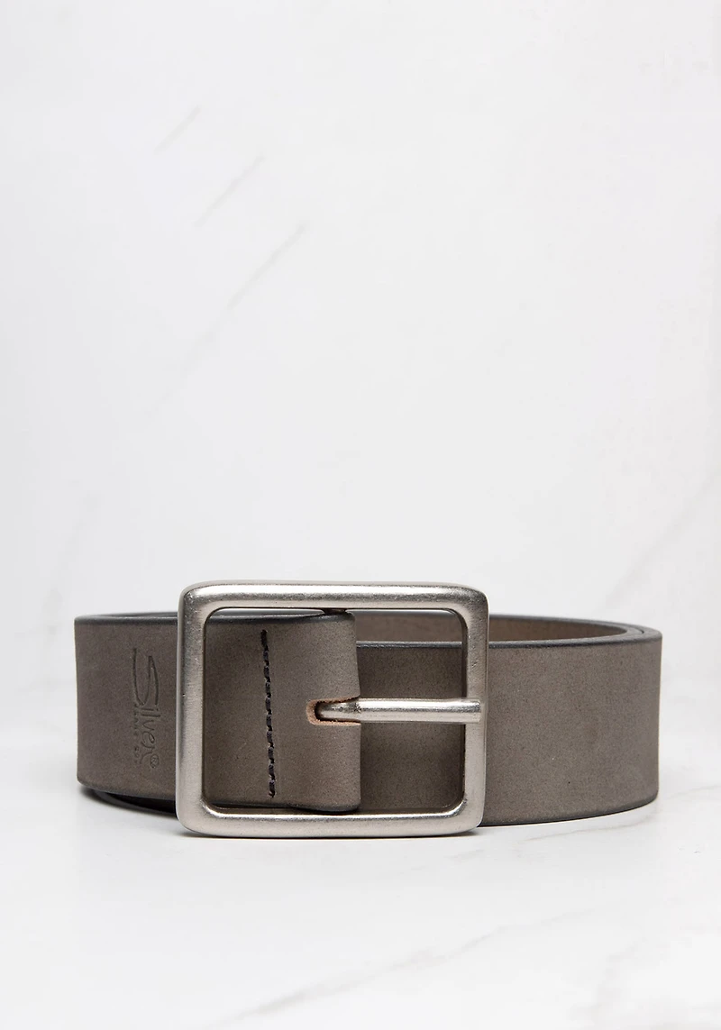 men's belt with nubuck leather