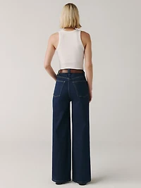 NCE wide leg jean medium rinse
