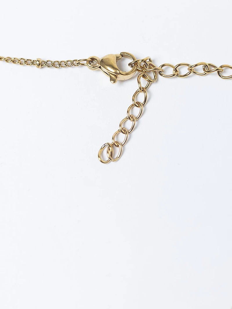 helium bubble initial necklace "K"