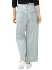 Be Easy High Rise Wide Leg Cropped Jeans