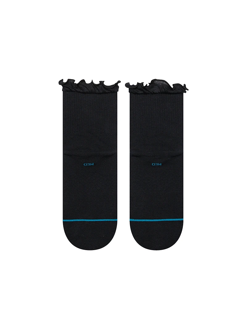 ruffle icon quarter socks