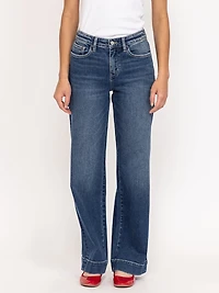 wide leg trouser jean dark authentic