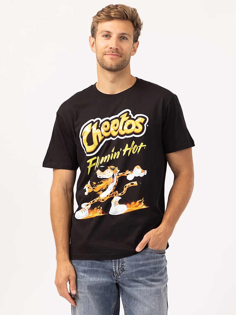 cheetos flamin hot graphic tee