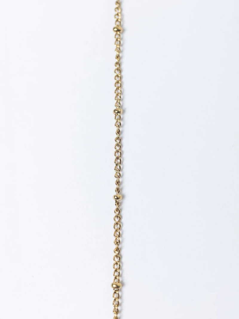 helium bubble initial necklace "R"