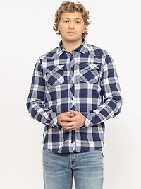 long sleeve plaid flannel shirt