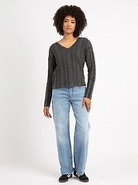 zarina v neck sweater
