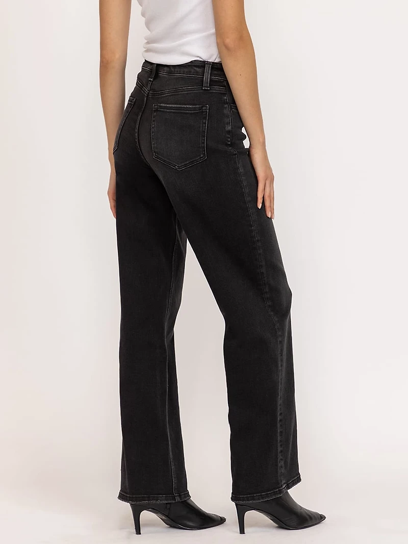 high rise loose fit jean