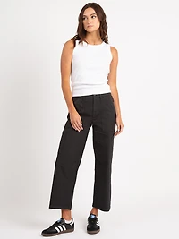 buffy high rise utility crop black