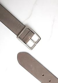men's belt with nubuck leather